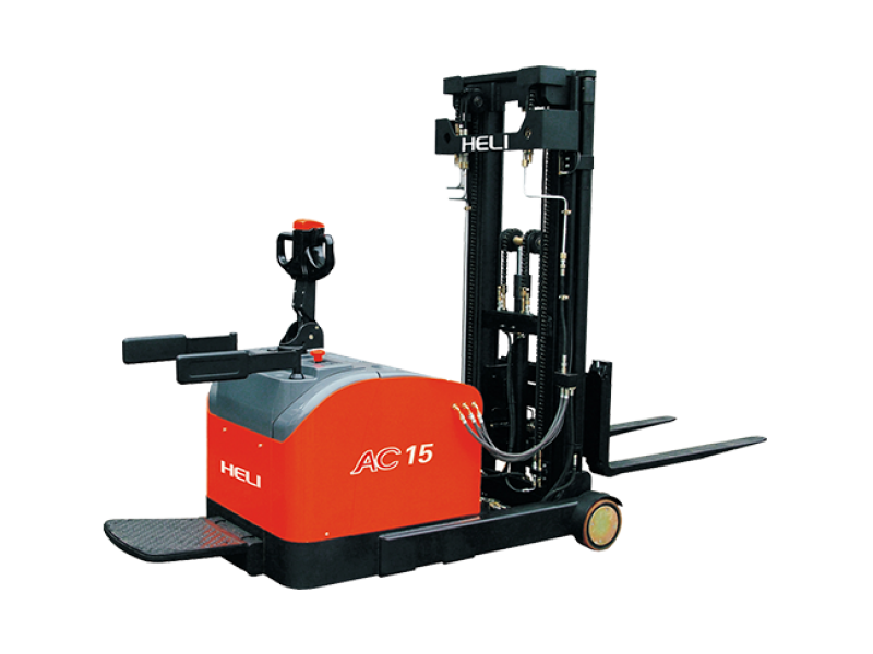 1.5ton electric reach stacker with lift height 5000mm