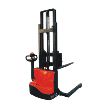 1.0ton walkie electric stacker wide legs 