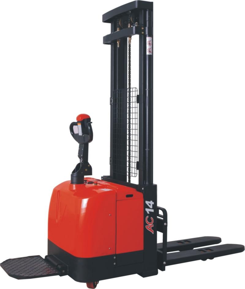 1.4ton stand on electric stacker   